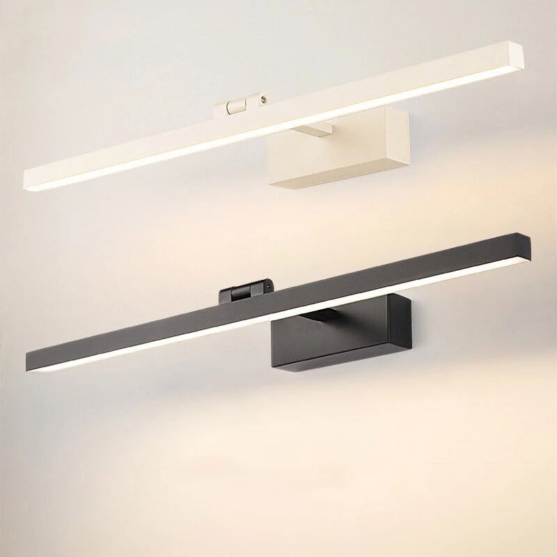 Modern Waterproof LED Bathroom Wall Lamp – Adjustable Size, Acrylic and Aluminum Wall Sconce Lighting, Warm & Cold White Options-5