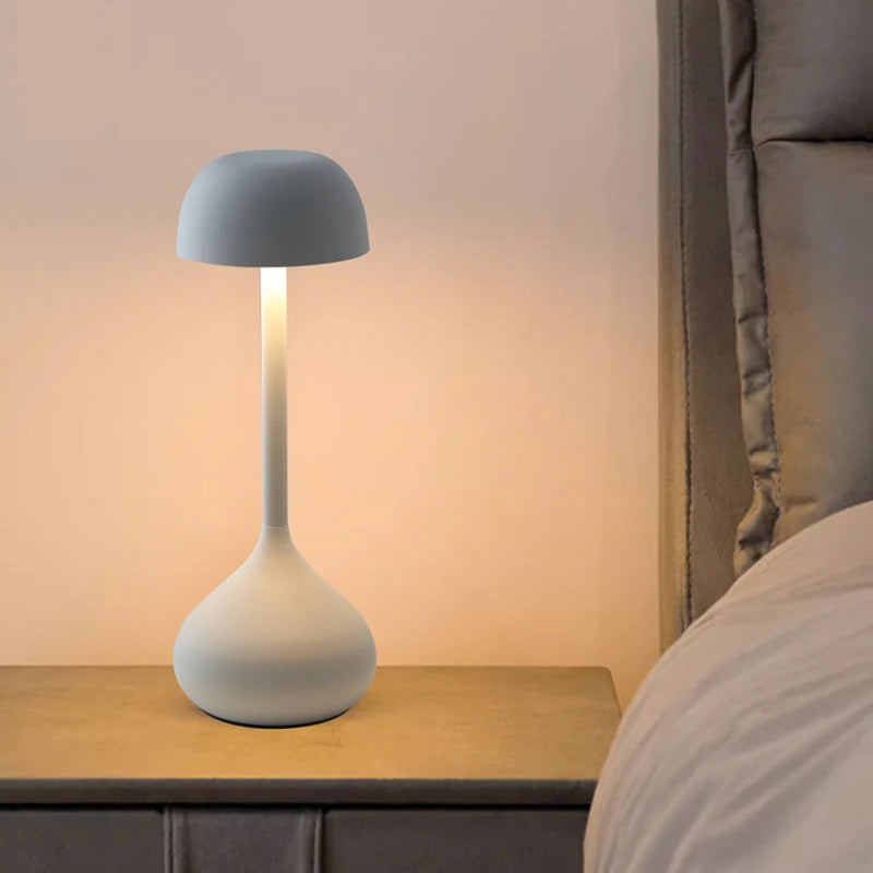 Portable Touch Dimming LED Table Lamp - Rechargeable Cordless Night Light for Bedside, Desk, and Camping-5