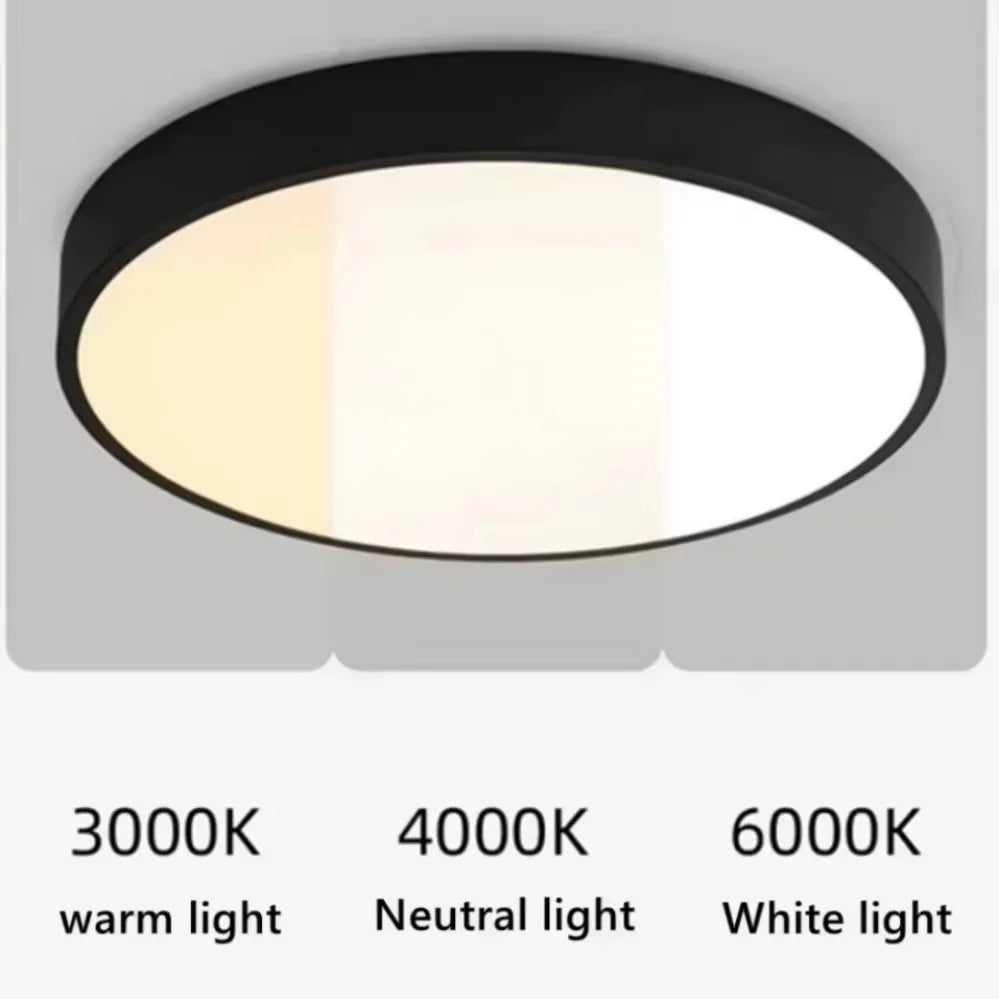Modern LED Ceiling Light with Remote Control – Dimmable Round Lamp for Living Room, Bedroom, and Kitchen-4