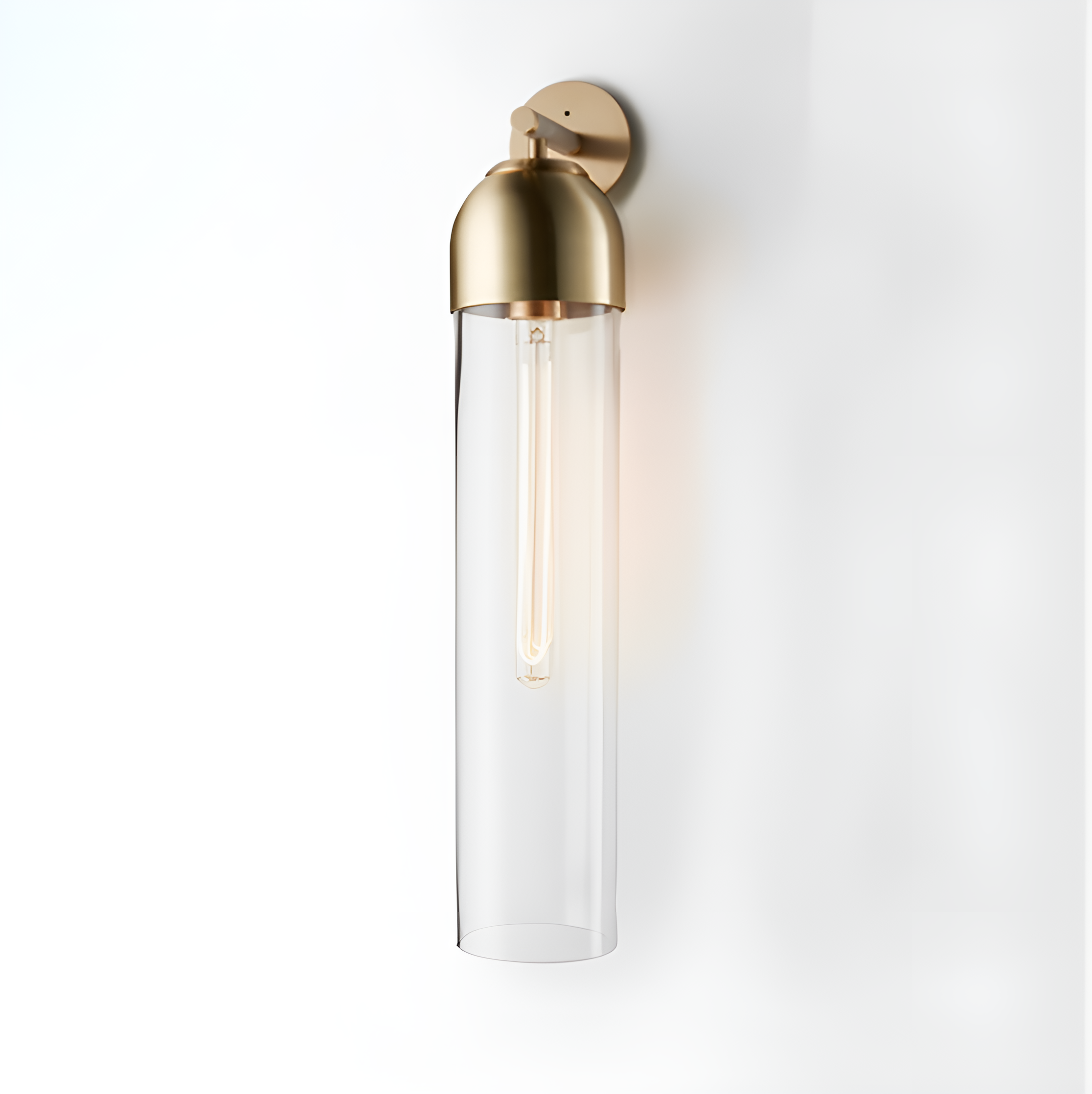 Elegant Glass Wall Sconce Lighting – Modern Design for Warm Ambiance in Living Room, Bedroom, or Hallway