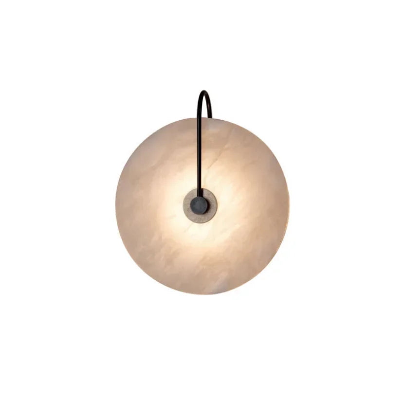 Modern LED Wall Sconce Light in Marble and Iron Design for Bedroom, Living Room, and Hallway – Energy-Efficient Wall Lamp-5