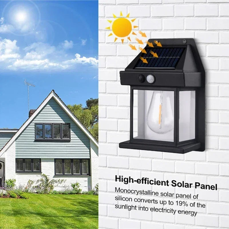 Solar-Powered Waterproof Outdoor Wall Light with Motion Sensor - Perfect Exterior Wall Lights for Gardens and Patios 5