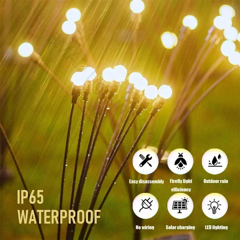 Solar LED Garden Firework Lights - Waterproof Outdoor Lights for Patios and Pathways, Energy Efficient Solar Garden Lights 5
