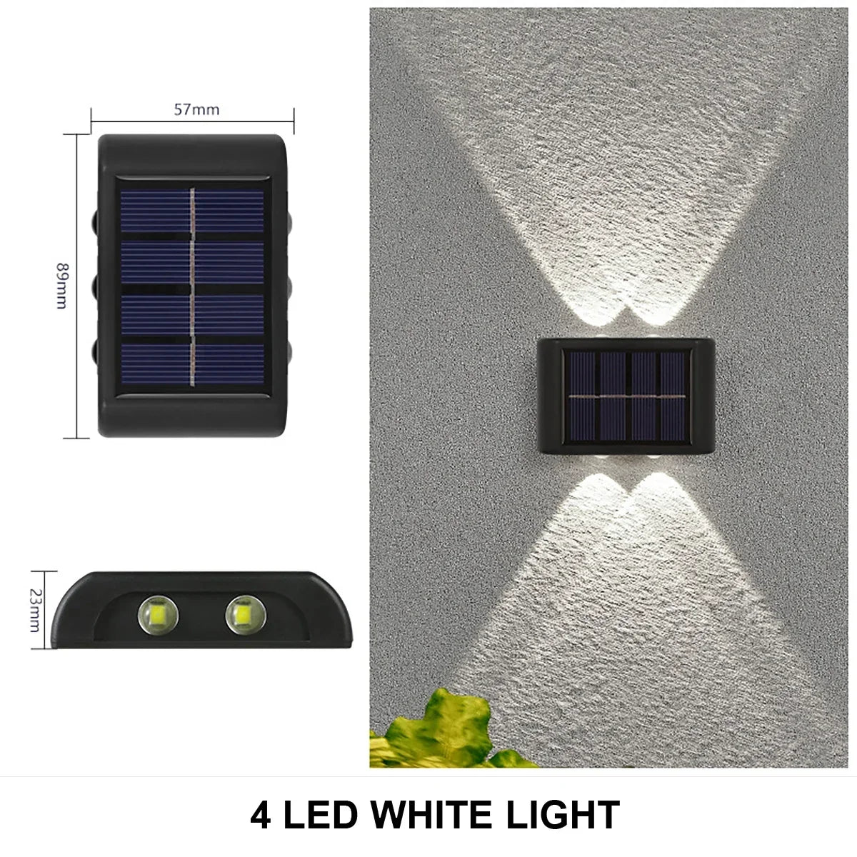 Solar Wall Lamp - Waterproof Outdoor Lights for Garden and Yard with Automatic On/Off and Modern Design 10