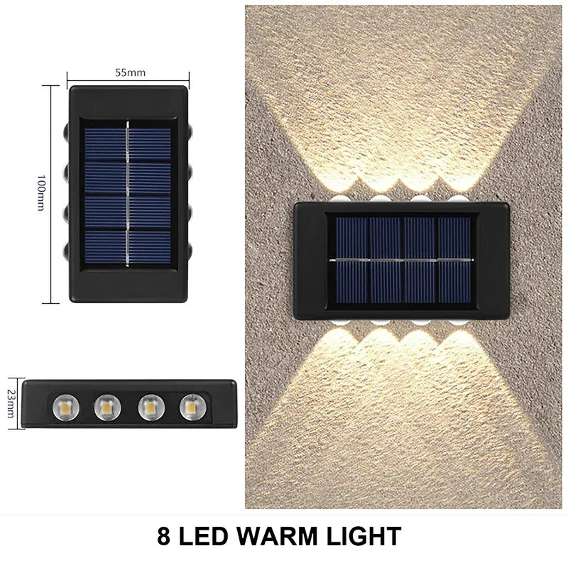 Solar Wall Lamp - Waterproof Outdoor Lights for Garden and Yard with Automatic On/Off and Modern Design 5