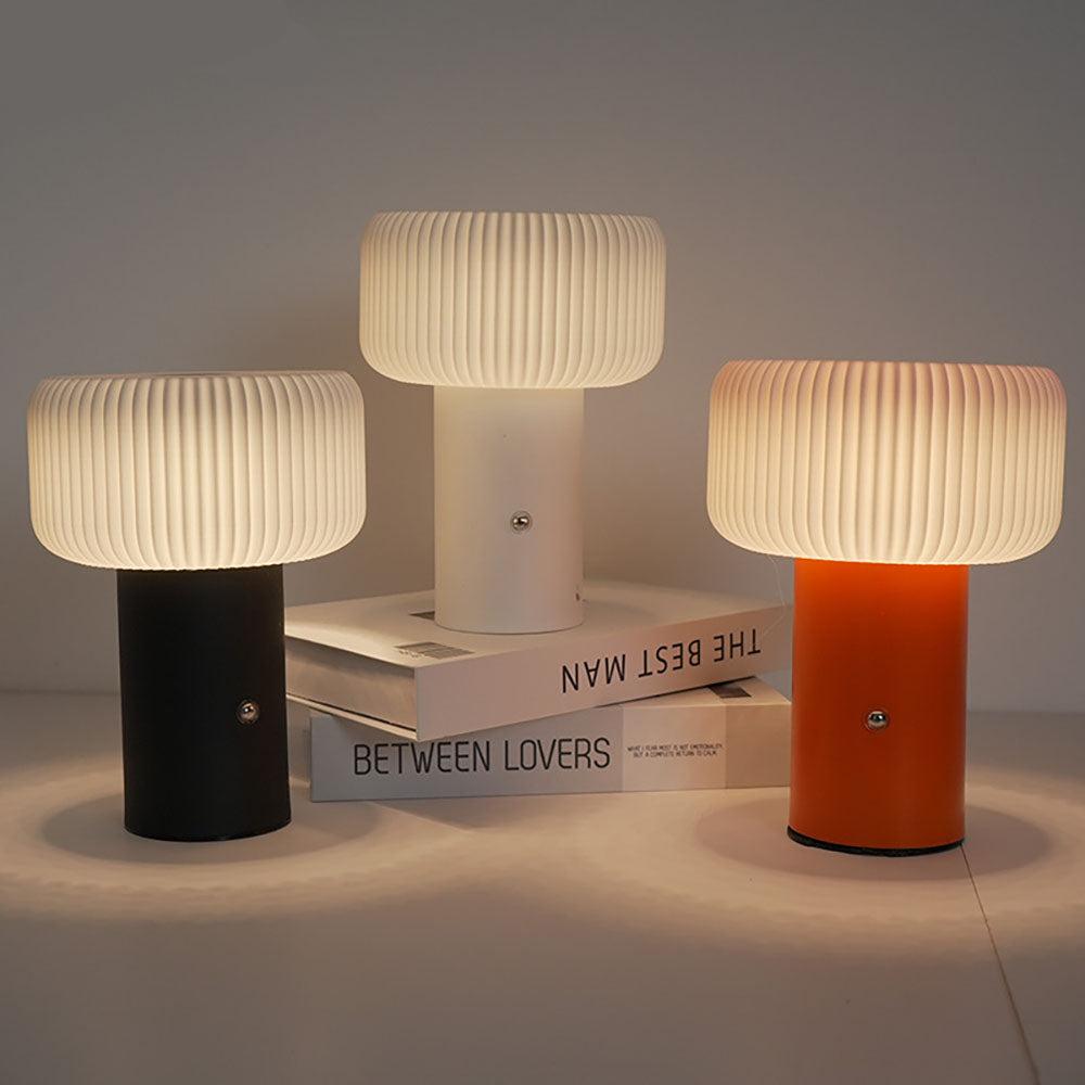 Mushroom Night Light Table Lamp with 3-Colour Dimming-3