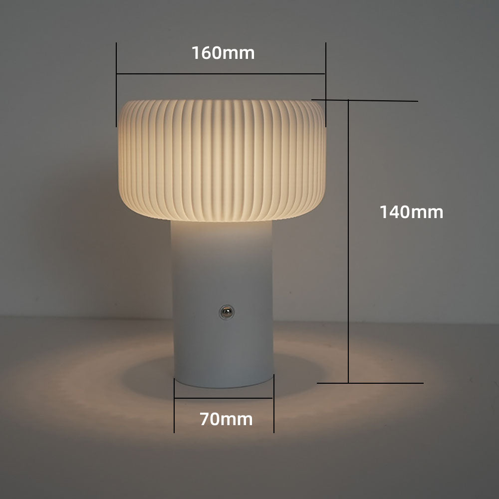 Mushroom Night Light Table Lamp with 3-Colour Dimming-6