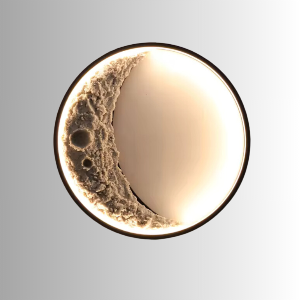 LUNARIA - 3D Crescent Moon LED Wall Lamp | Modern Lunar Decor for a Serene Atmosphere