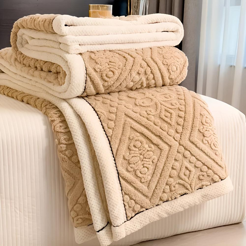 Velvet Mandala Sherpa Blanket – Luxurious Softness for Year-Round Comfort, Lightweight and Machine Washable 1