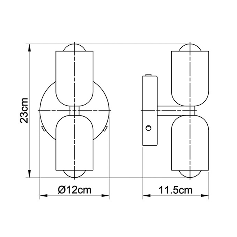 Elegant Acrylic Up-Down Wall Light – Modern LED Wall Sconce, Dimmable Warm White Light