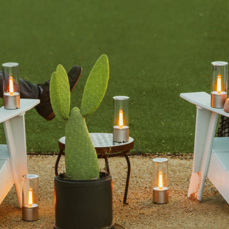 Dimmable Candle Lamp with 1800K Warm Glow – Elegant Transparent Design for Indoor Use-4