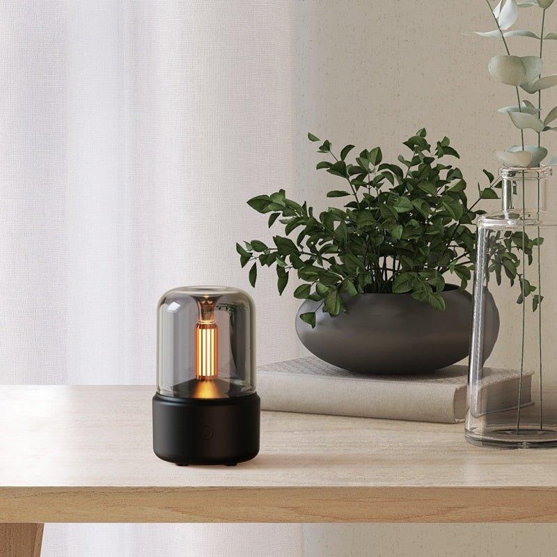 Elegant Aroma Diffuser Lamp with LED Flame – Aromatherapy Electric Diffuser for Essential Oils, Stylish Home Decor-5