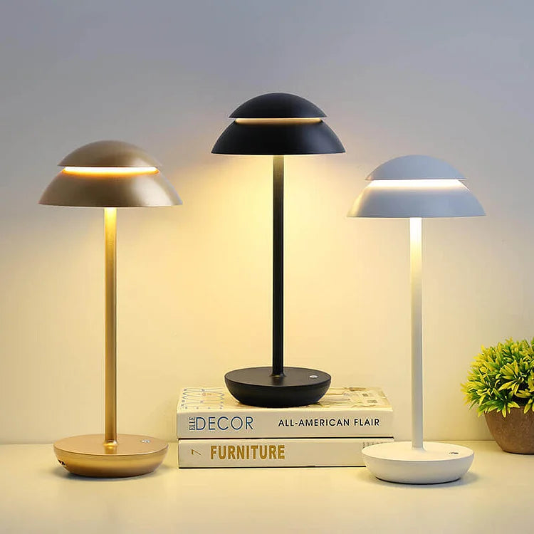 Cordless Dimmable Table Lamp with 4000 mAh Battery – Scandinavian Style Bedside Lamp for Warm Ambiance-2