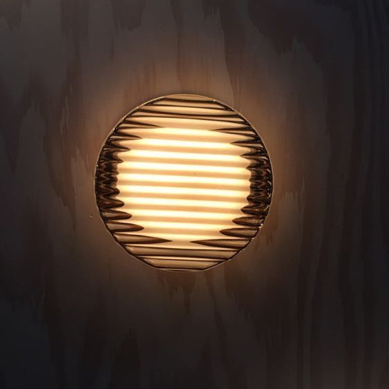 Contemporary LED Wall Light with Frosted Glass Diffuser – Modern Round Sconce for Bedrooms, Hallways, and Living Rooms
