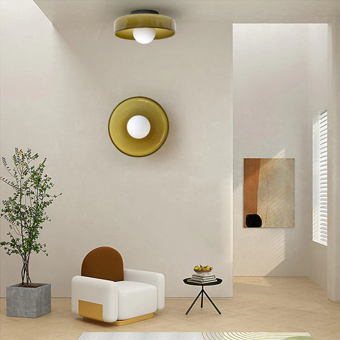Modern Round LED Ceiling Light – Sleek Minimalist Design, Dimmable Indoor Lighting for Living Room, Bedroom, or Kitchen