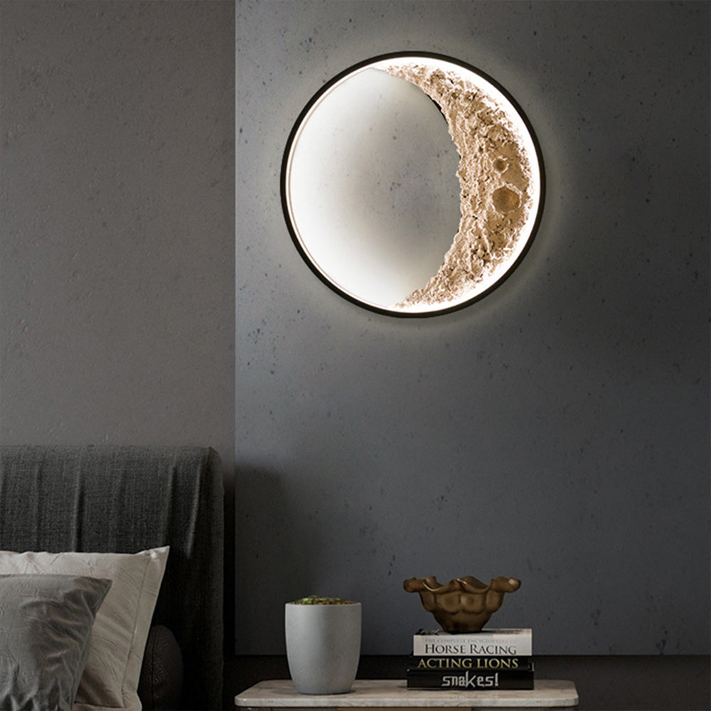 LUNARIA - 3D Crescent Moon LED Wall Lamp | Modern Lunar Decor for a Serene Atmosphere