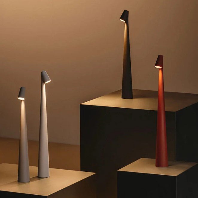 LumeVista™ Portable LED Table Lamp – Wireless, Rechargeable & Dimmable Light