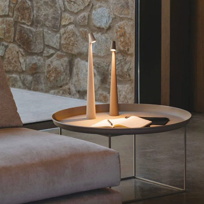 LumeVista™ Portable LED Table Lamp – Wireless, Rechargeable & Dimmable Light