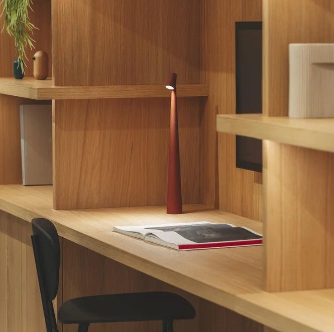 LumeVista™ Portable LED Table Lamp – Wireless, Rechargeable & Dimmable Light