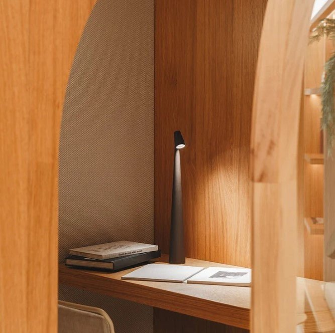 LumeVista™ Portable LED Table Lamp – Wireless, Rechargeable & Dimmable Light