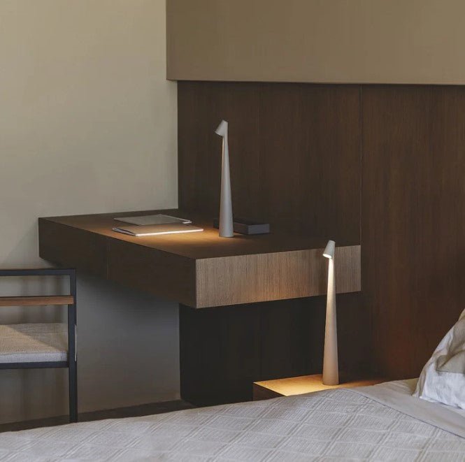 LumeVista™ Portable LED Table Lamp – Wireless, Rechargeable & Dimmable Light