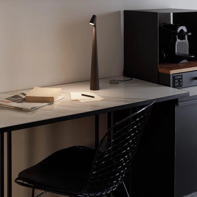 LumeVista™ Portable LED Table Lamp – Wireless, Rechargeable & Dimmable Light
