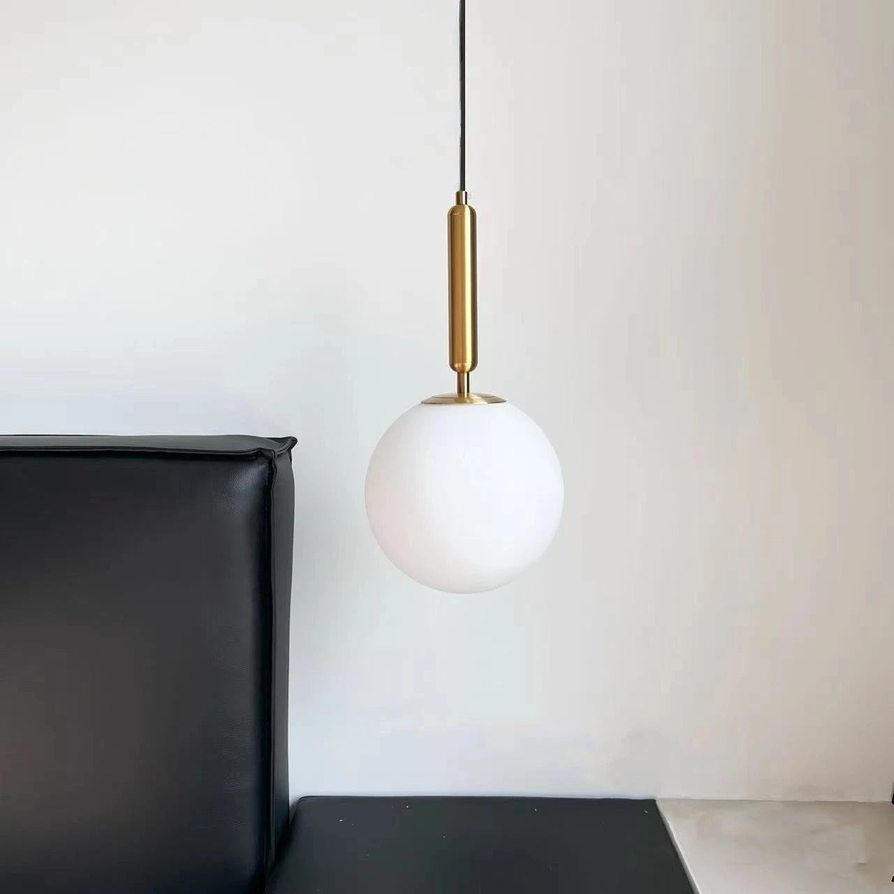 Variant image for Modern Glass Pendant Lamp with Aluminum Finish – Stylish Kitchen Pendant Lighting for Dining and Living Spaces-10