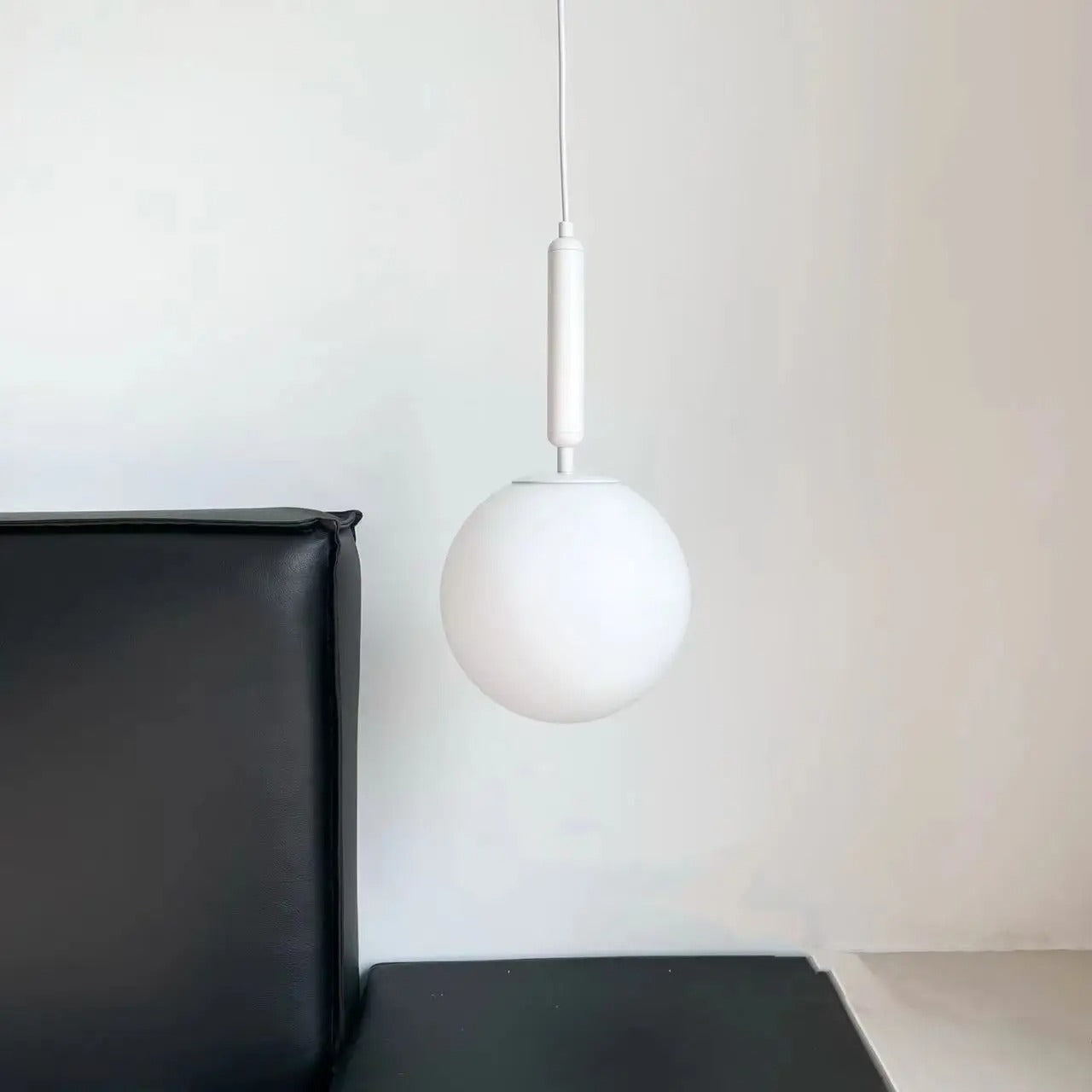 Variant image for Modern Glass Pendant Lamp with Aluminum Finish – Stylish Kitchen Pendant Lighting for Dining and Living Spaces-13