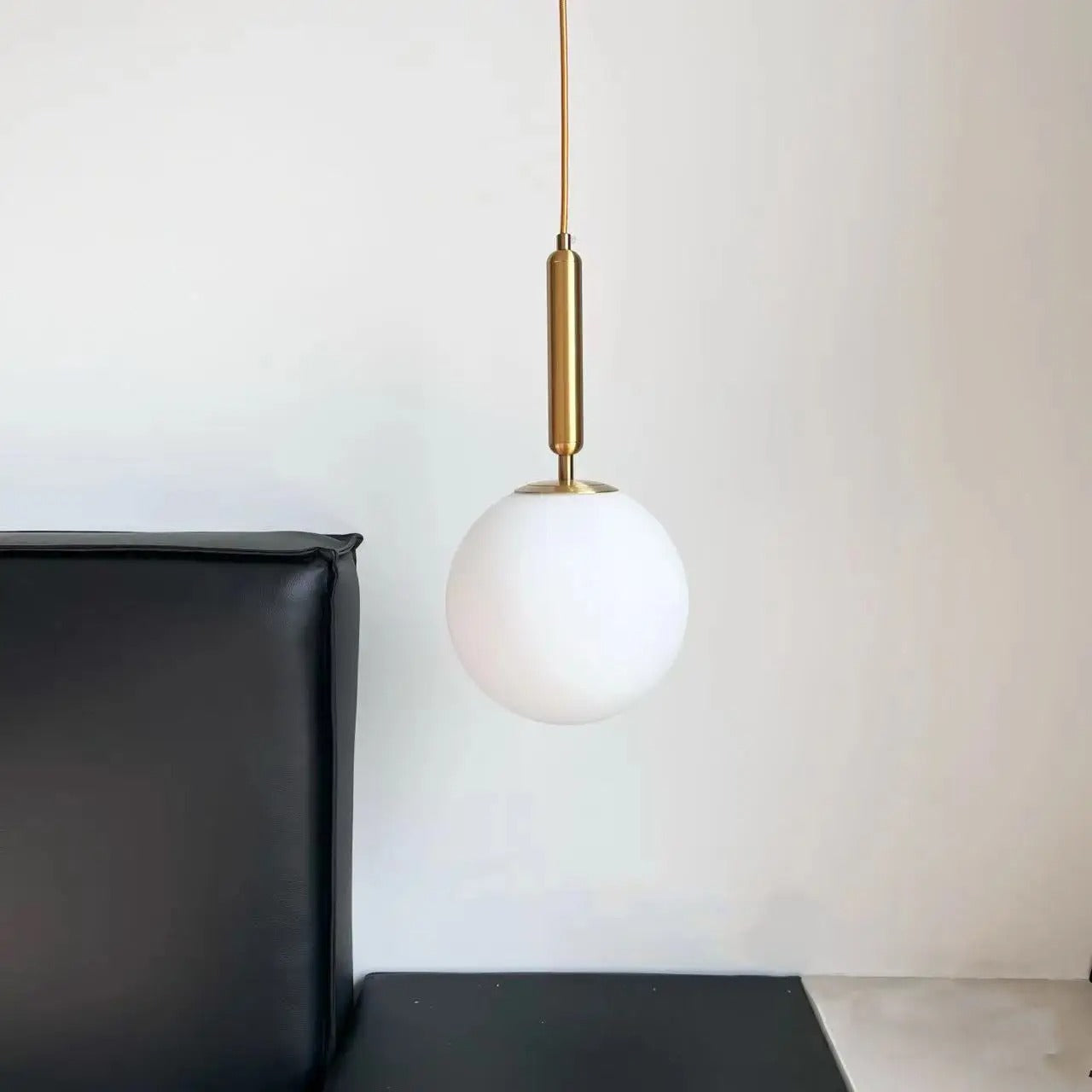 Variant image for Modern Glass Pendant Lamp with Aluminum Finish – Stylish Kitchen Pendant Lighting for Dining and Living Spaces-4