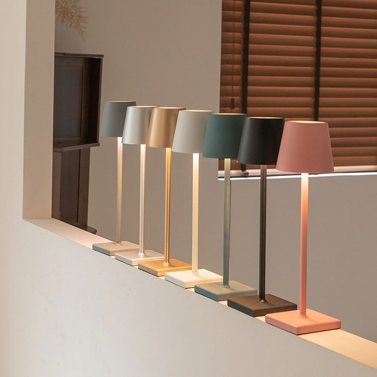 GlowSphere - Wireless Rechargeable Touch Table Lamp for Stylish Home & Office Lighting