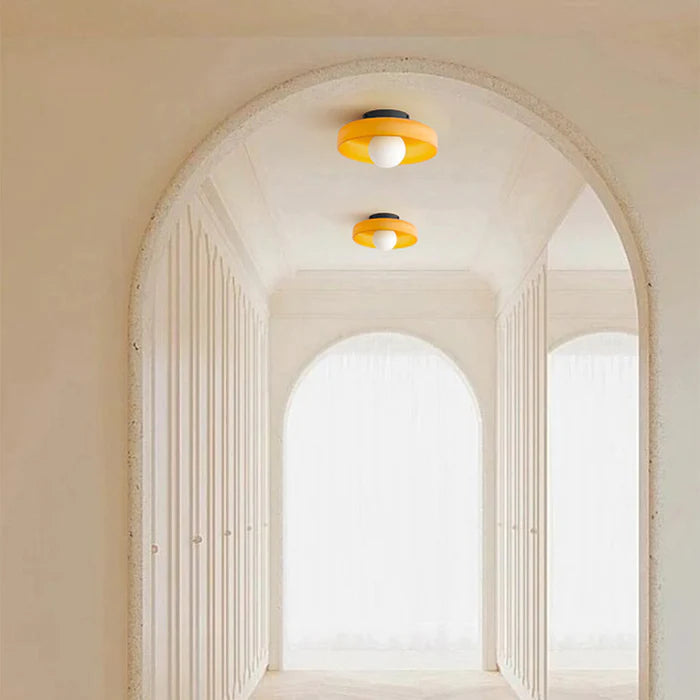 Modern Round LED Ceiling Light – Sleek Minimalist Design, Dimmable Indoor Lighting for Living Room, Bedroom, or Kitchen