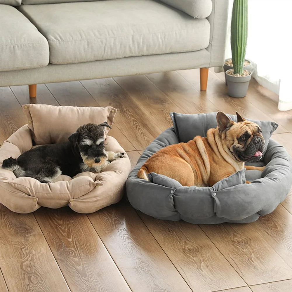 Soft and Warm Dog Bed - Washable Pet Cushion for Ultimate Comfort (Blue)