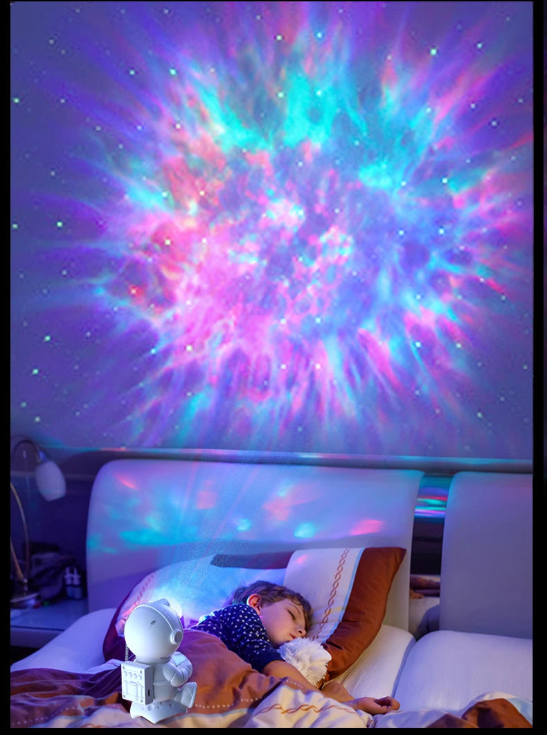 Astronaut LED Night Light Galaxy Projector with Bluetooth Speaker for Kids' Rooms
