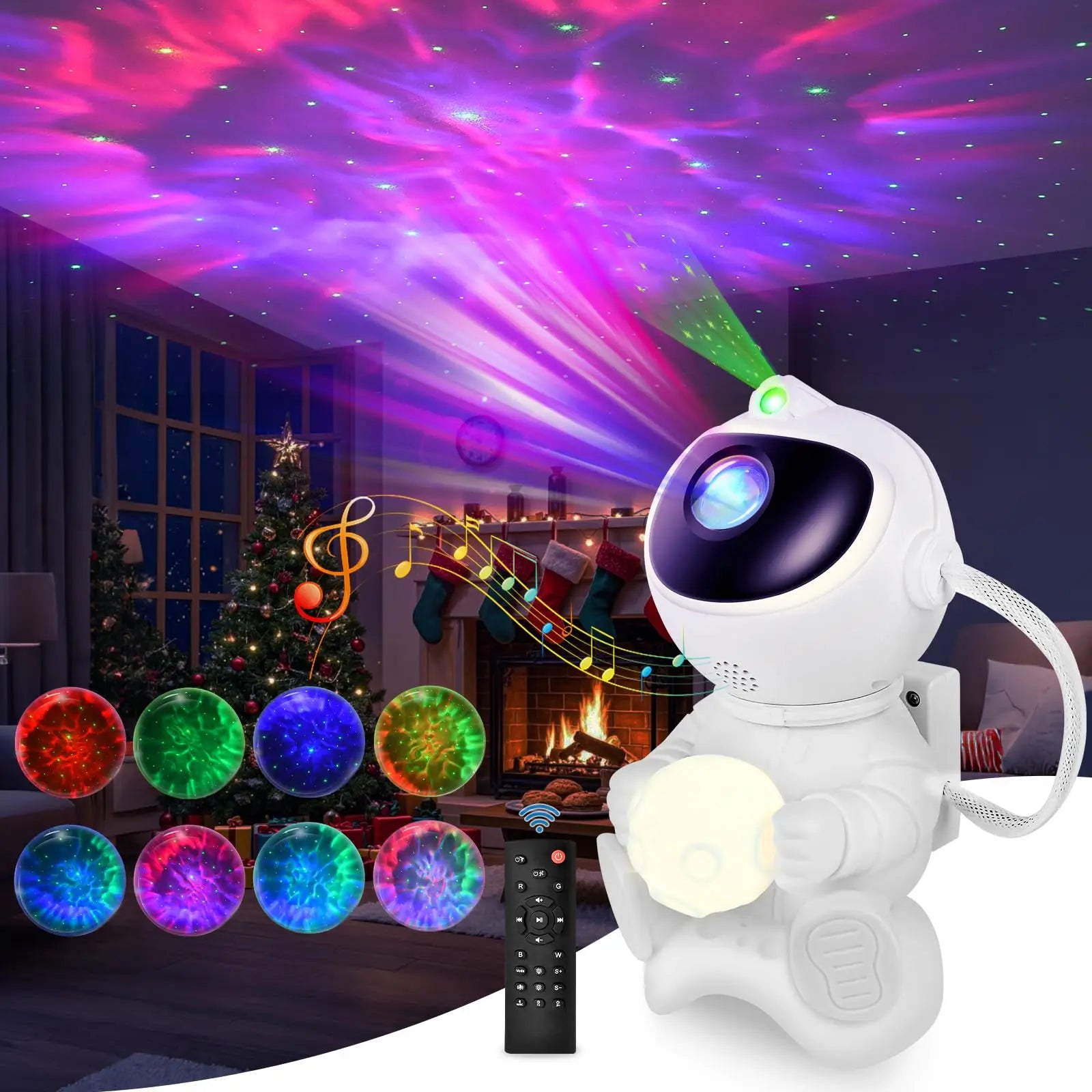 Astronaut LED Night Light Galaxy Projector with Bluetooth Speaker for Kids' Rooms 1