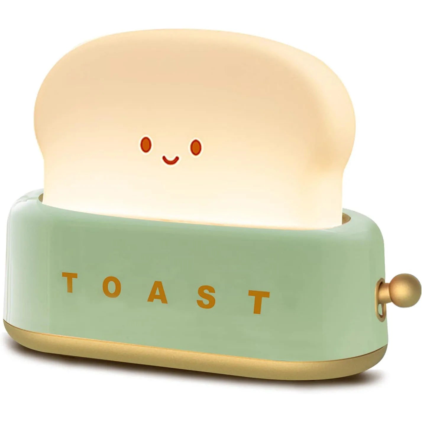 Bread Toast LED Night Light - Dimmable Warm Light with Timer for Cozy Home Decor