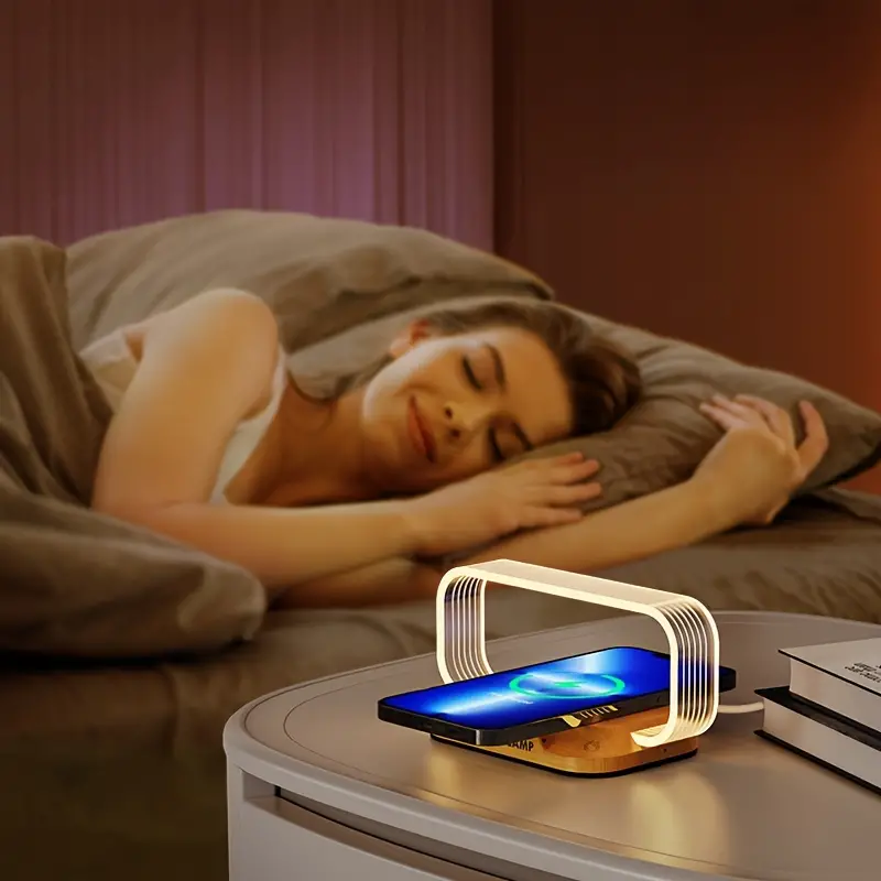 Modern Touch Dimmer Table Lamp with Adjustable Color Temperature - Gold Metal and Glass Bedside Lamp for Bedroom Decor
