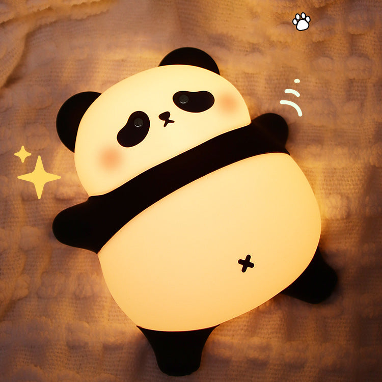 Lazy Panda Night Light - Soft LED Lamp for Kids, Nursery, and Relaxing Sleep Atmosphere