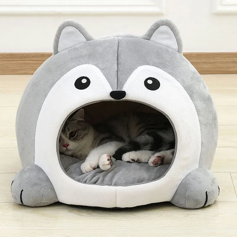 Cozy Soft Cat Bed for Kittens and Small Dogs - Comfortable, Portable, Easy to Clean Lounger