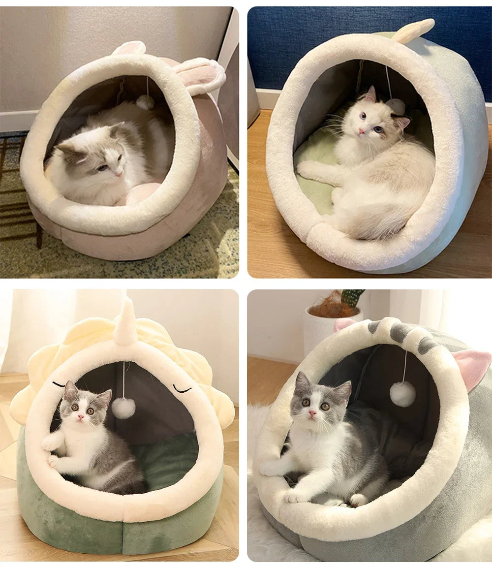 Washable Cat Bed  - Soft, Easy to Clean, Warm & Comfortable