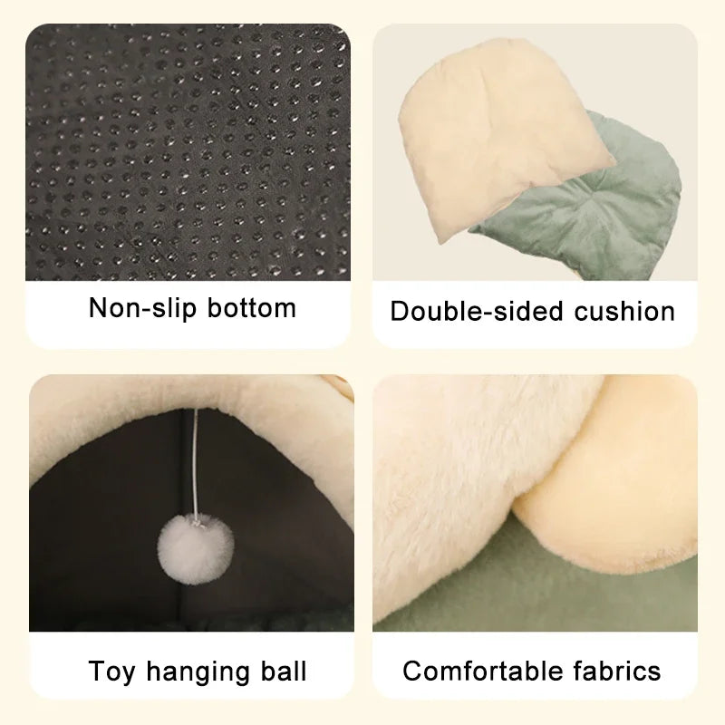 Washable Cat Bed  - Soft, Easy to Clean, Warm & Comfortable