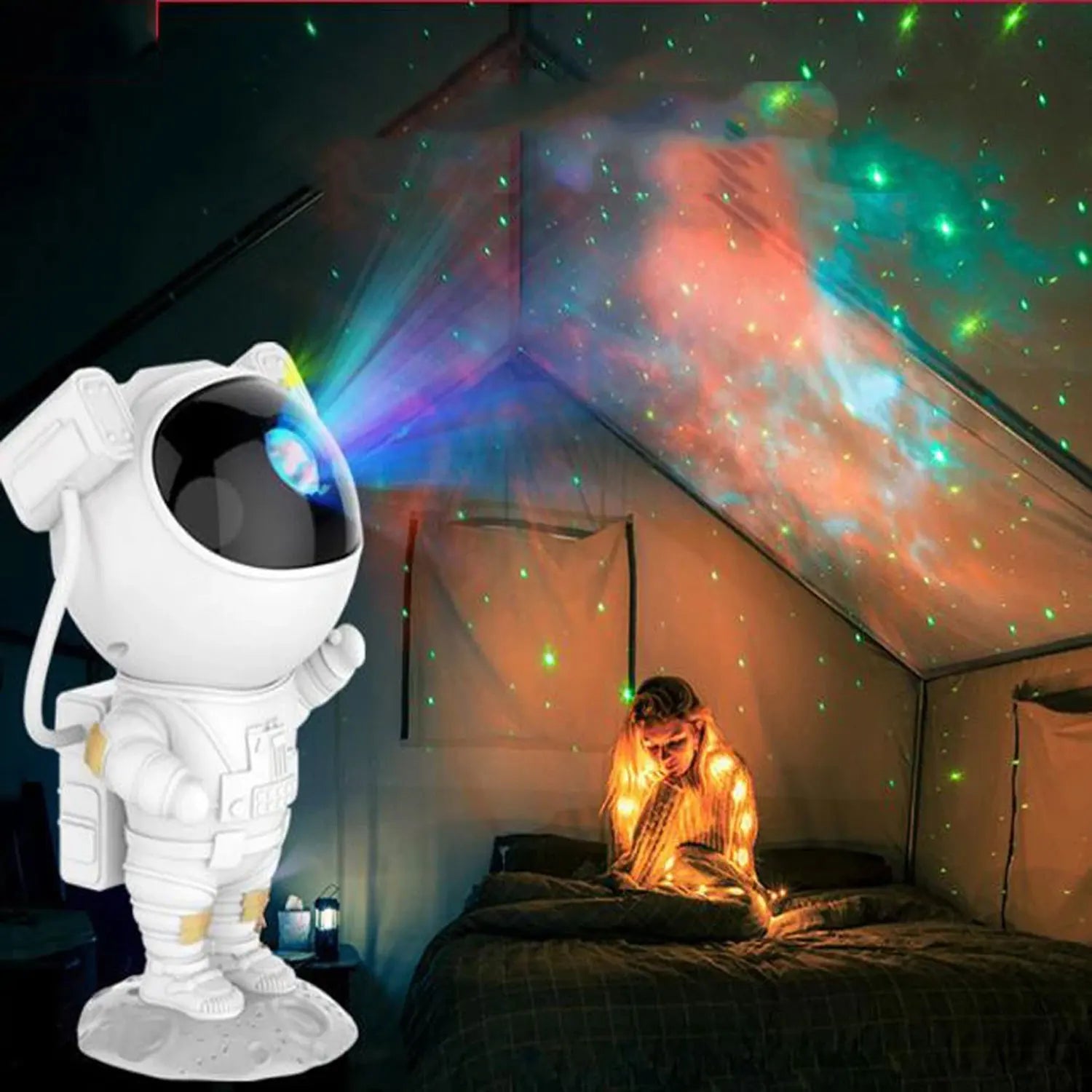 Galaxy Astronaut Projector - LED Night Light for Magical Starry Sky Experience 0