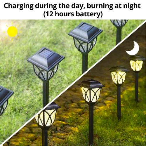 SOLARA - 2+2 Free Solar-Powered Garden Lamps for Outdoor Ambiance