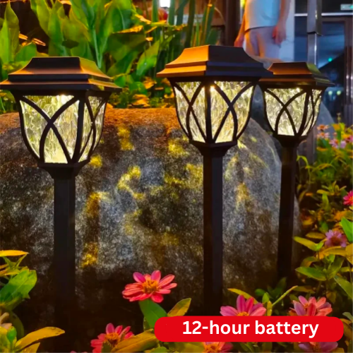 SOLARA - 2+2 Free Solar-Powered Garden Lamps for Outdoor Ambiance