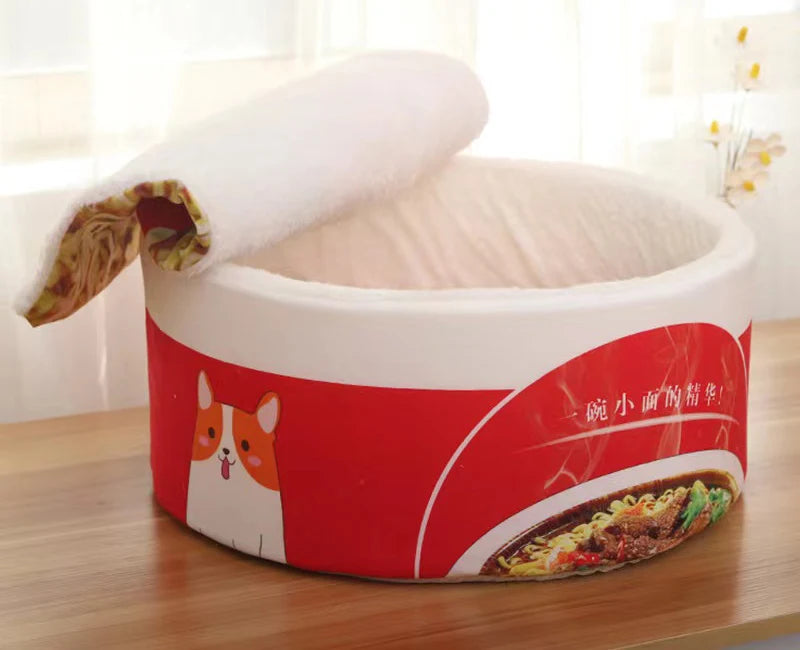 Noodle Shape Pet Bed for Cats & Small Dogs - Cozy, Warm Nest for Ultimate Comfort