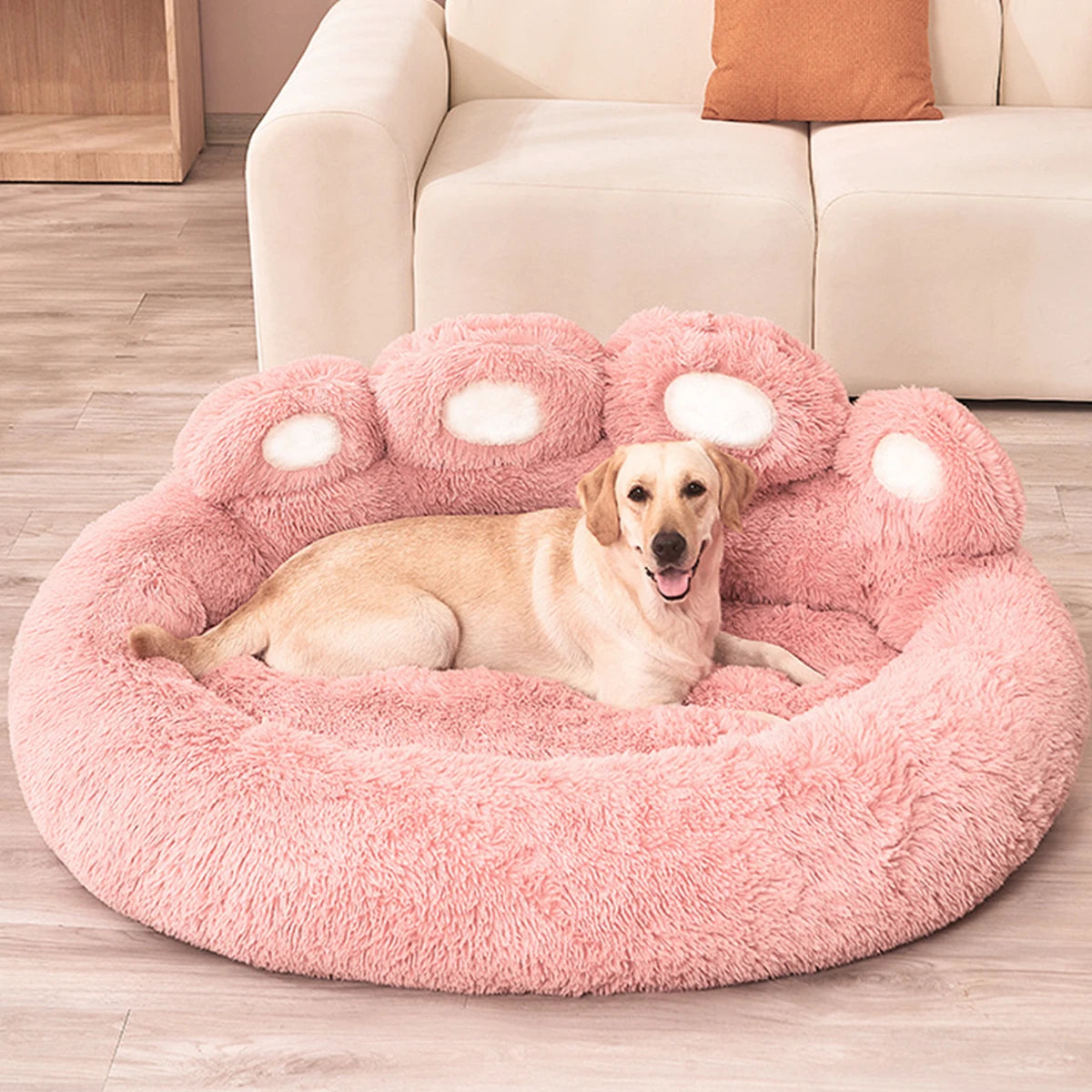 Fluffy Dog Bed for Ultimate Comfort and Support - Soft, Non-Slip, Machine Washable, Ideal for Large Dogs and Cats