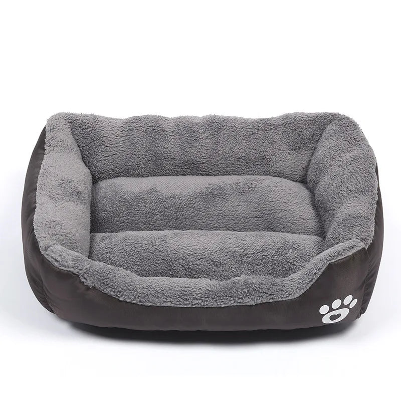 Large Washable Dog Bed - Plush Waterproof Mattress for Comfort in All Seasons