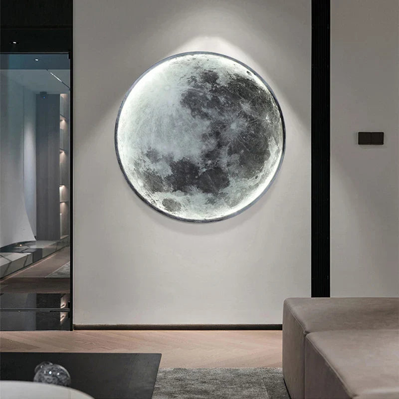 LUNA - Realistic Moon Surface Wall Lamp for Bedroom & Living Room