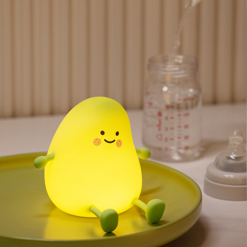 Mango LED Night Light - Soft Glow for Stress Relief and Relaxation, Cute Design for Bedrooms and Nurseries 0