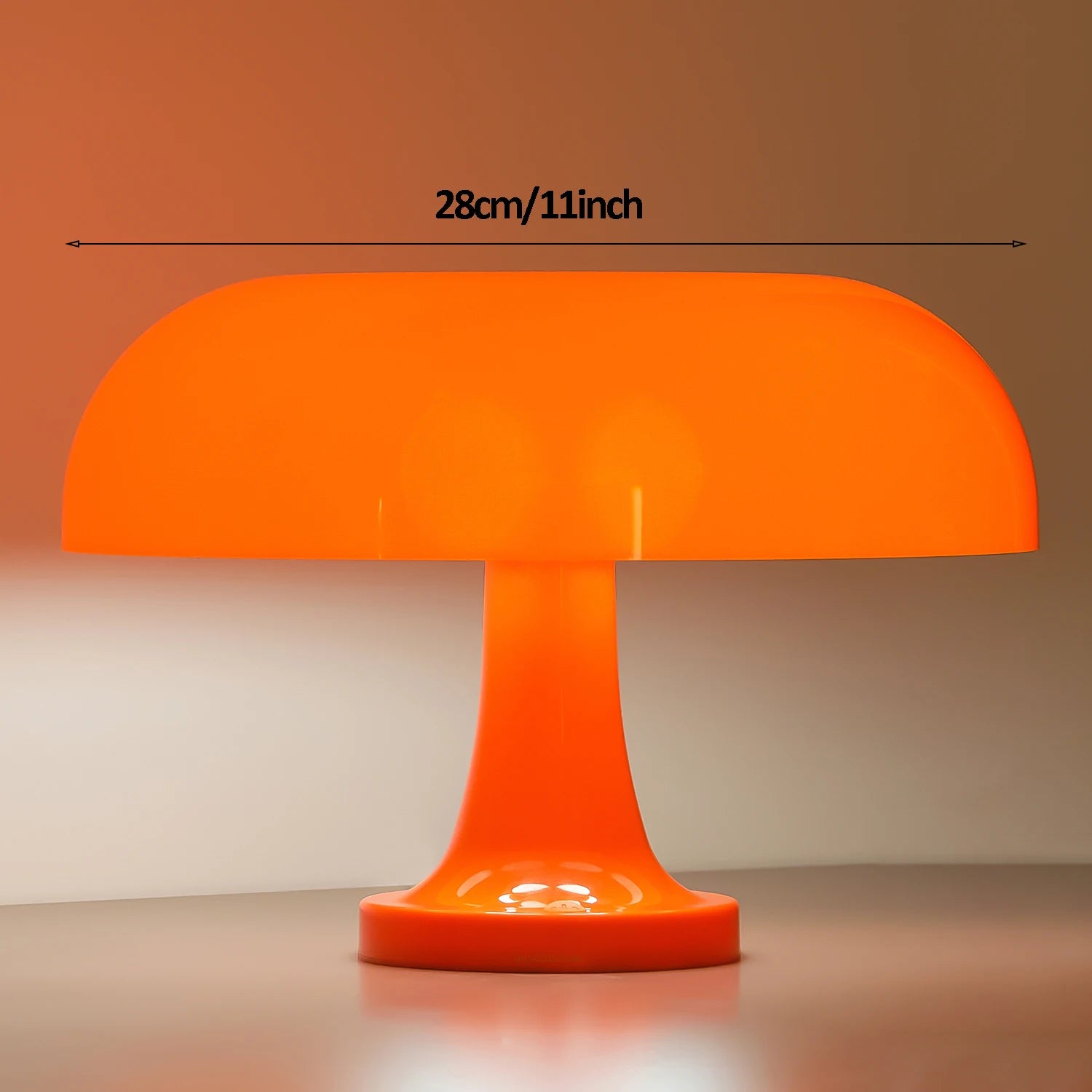 Modern Mushroom Table Lamp with Adjustable Brightness – USB and Type-C Charging, Color Options for Bedroom or Desk