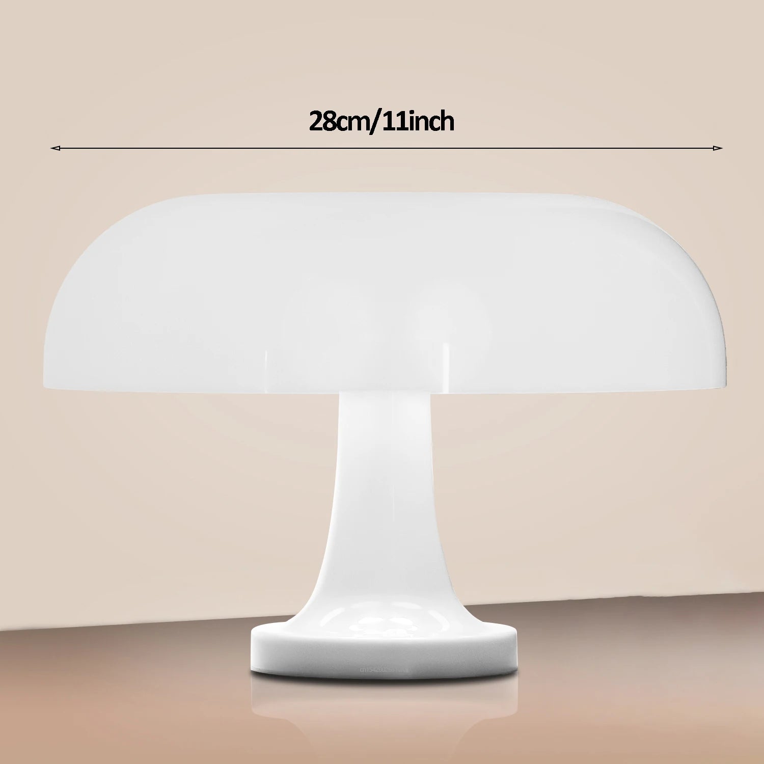 Modern Mushroom Table Lamp with Adjustable Brightness – USB and Type-C Charging, Color Options for Bedroom or Desk